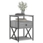 vidaXL Nachttisch Grau Sonoma-Eiche 40x42x55 cm Holzwerkstoff vidaXL Nachttisch Grau Sonoma-Eiche 40x42x55 cm Holzwerkstoff