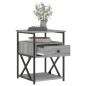vidaXL Nachttisch Grau Sonoma-Eiche 40x42x55 cm Holzwerkstoff vidaXL Nachttisch Grau Sonoma-Eiche 40x42x55 cm Holzwerkstoff