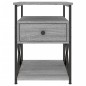 vidaXL Nachttisch Grau Sonoma-Eiche 40x42x55 cm Holzwerkstoff vidaXL Nachttisch Grau Sonoma-Eiche 40x42x55 cm Holzwerkstoff