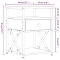 vidaXL Nachttisch Grau Sonoma-Eiche 40x42x55 cm Holzwerkstoff vidaXL Nachttisch Grau Sonoma-Eiche 40x42x55 cm Holzwerkstoff