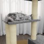 vidaXL Kratzbaum mit Sisal-Kratzsäulen Hellgrau 71 cm vidaXL Kratzbaum mit Sisal-Kratzsäulen Hellgrau 71 cm