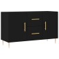 vidaXL Sideboard Schwarz 100x36x60 cm Holzwerkstoff vidaXL Sideboard Schwarz 100x36x60 cm Holzwerkstoff