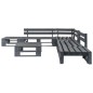vidaXL 6-tlg. Outdoor-Lounge-Set Paletten mit Kissen in Grau Holz vidaXL 6-tlg. Outdoor-Lounge-Set Paletten mit Kissen in Grau Holz