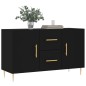 vidaXL Sideboard Schwarz 100x36x60 cm Holzwerkstoff vidaXL Sideboard Schwarz 100x36x60 cm Holzwerkstoff