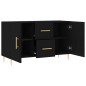 vidaXL Sideboard Schwarz 100x36x60 cm Holzwerkstoff vidaXL Sideboard Schwarz 100x36x60 cm Holzwerkstoff