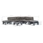 vidaXL 6-tlg. Outdoor-Lounge-Set Paletten mit Kissen in Grau Holz vidaXL 6-tlg. Outdoor-Lounge-Set Paletten mit Kissen in Grau Holz