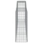 vidaXL Gabione mit Hochbogen 400x50x120/140 cm Verzinktes Eisen vidaXL Gabione mit Hochbogen 400x50x120/140 cm Verzinktes Eisen