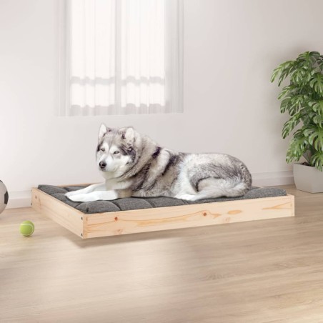 vidaXL Hundebett 101,5x74x9 cm Massivholz Kiefer