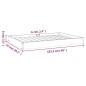 vidaXL Hundebett 101,5x74x9 cm Massivholz Kiefer vidaXL Hundebett 101,5x74x9 cm Massivholz Kiefer