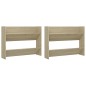 vidaXL Wand-Schuhschränke 2 Stk. Sonoma-Eiche 80x18x60cm Holzwerkstoff vidaXL Wand-Schuhschränke 2 Stk. Sonoma-Eiche 80x18x60cm Holzwerkstoff