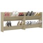 vidaXL Wand-Schuhschränke 2 Stk. Sonoma-Eiche 80x18x60cm Holzwerkstoff vidaXL Wand-Schuhschränke 2 Stk. Sonoma-Eiche 80x18x60cm Holzwerkstoff