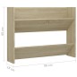 vidaXL Wand-Schuhschränke 2 Stk. Sonoma-Eiche 80x18x60cm Holzwerkstoff vidaXL Wand-Schuhschränke 2 Stk. Sonoma-Eiche 80x18x60cm Holzwerkstoff