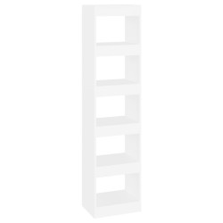 vidaXL Bücherregal/Raumteiler Weiß 40x30x166 cm