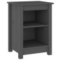 vidaXL Nachttische 2 Stk. Grau 40x35x55 cm Massivholz Kiefer vidaXL Nachttische 2 Stk. Grau 40x35x55 cm Massivholz Kiefer