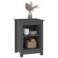 vidaXL Nachttische 2 Stk. Grau 40x35x55 cm Massivholz Kiefer vidaXL Nachttische 2 Stk. Grau 40x35x55 cm Massivholz Kiefer