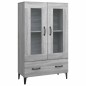 vidaXL Highboard Grau Sonoma 70x31x115 cm Holzwerkstoff vidaXL Highboard Grau Sonoma 70x31x115 cm Holzwerkstoff