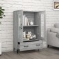 vidaXL Highboard Grau Sonoma 70x31x115 cm Holzwerkstoff vidaXL Highboard Grau Sonoma 70x31x115 cm Holzwerkstoff