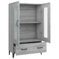 vidaXL Highboard Grau Sonoma 70x31x115 cm Holzwerkstoff vidaXL Highboard Grau Sonoma 70x31x115 cm Holzwerkstoff