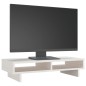 vidaXL Monitorständer Weiß 60x27x14 cm Massivholz Kiefer vidaXL Monitorständer Weiß 60x27x14 cm Massivholz Kiefer