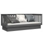 vidaXL Tagesbett Grau 75x190 cm Massivholz Kiefer vidaXL Tagesbett Grau 75x190 cm Massivholz Kiefer