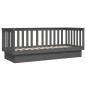 vidaXL Tagesbett Grau 75x190 cm Massivholz Kiefer vidaXL Tagesbett Grau 75x190 cm Massivholz Kiefer