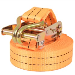 vidaXL Ratschen-Spanngurte 4 Stk. 1 Tonne 6m×38mm Orange