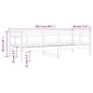 vidaXL Tagesbett Honigbraun Massivholz Kiefer 80x200 cm vidaXL Tagesbett Honigbraun Massivholz Kiefer 80x200 cm