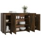 vidaXL Sideboard Räuchereiche 135x41x75 cm Holzwerkstoff vidaXL Sideboard Räuchereiche 135x41x75 cm Holzwerkstoff