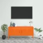 vidaXL TV-Schrank Orange 105x35x50 cm Stahl vidaXL TV-Schrank Orange 105x35x50 cm Stahl