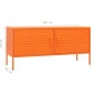 vidaXL TV-Schrank Orange 105x35x50 cm Stahl vidaXL TV-Schrank Orange 105x35x50 cm Stahl
