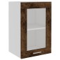 vidaXL Hängeschrank Glas Räuchereiche 40x31x60 cm Holzwerkstoff vidaXL Hängeschrank Glas Räuchereiche 40x31x60 cm Holzwerkstoff