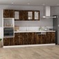 vidaXL Hängeschrank Glas Räuchereiche 40x31x60 cm Holzwerkstoff vidaXL Hängeschrank Glas Räuchereiche 40x31x60 cm Holzwerkstoff