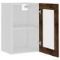 vidaXL Hängeschrank Glas Räuchereiche 40x31x60 cm Holzwerkstoff vidaXL Hängeschrank Glas Räuchereiche 40x31x60 cm Holzwerkstoff