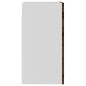 vidaXL Hängeschrank Glas Räuchereiche 40x31x60 cm Holzwerkstoff vidaXL Hängeschrank Glas Räuchereiche 40x31x60 cm Holzwerkstoff