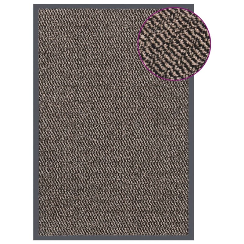 vidaXL Fußmatte getuftet 80x120 cm Dunkelbraun vidaXL Fußmatte getuftet 80x120 cm Dunkelbraun