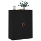 vidaXL Wandschrank Schwarz 69,5x34x90 cm vidaXL Wandschrank Schwarz 69,5x34x90 cm