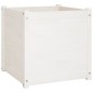 vidaXL Pflanzkübel 2 Stk. Weiß 60x60x60 cm Massivholz Kiefer vidaXL Pflanzkübel 2 Stk. Weiß 60x60x60 cm Massivholz Kiefer