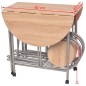 vidaXL Ausklappbarer Esstisch fünfteilig MDF vidaXL Ausklappbarer Esstisch fünfteilig MDF