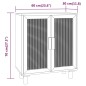 vidaXL Sideboard Schwarz 60x30x70cm Massivholz Kiefer und Natur-Rattan vidaXL Sideboard Schwarz 60x30x70cm Massivholz Kiefer und Natur-Rattan