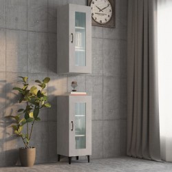 vidaXL Hängeschrank Betongrau 34,5x34x90 cm