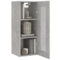 vidaXL Hängeschrank Betongrau 34,5x34x90 cm vidaXL Hängeschrank Betongrau 34,5x34x90 cm