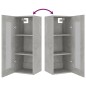 vidaXL Hängeschrank Betongrau 34,5x34x90 cm vidaXL Hängeschrank Betongrau 34,5x34x90 cm