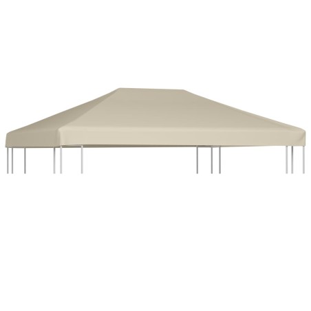 vidaXL Pavillondach 310 g/m² 4×3 m Beige 