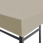 vidaXL Pavillondach 310 g/m² 4×3 m Beige vidaXL Pavillondach 310 g/m² 4×3 m Beige
