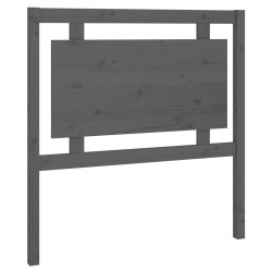 vidaXL Kopfteil Grau 95,5x4x100 cm Massivholz Kiefer