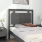 vidaXL Kopfteil Grau 95,5x4x100 cm Massivholz Kiefer