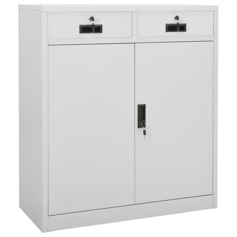 vidaXL Büroschrank Hellgrau 90x40x102 cm Stahl vidaXL Büroschrank Hellgrau 90x40x102 cm Stahl