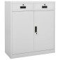vidaXL Büroschrank Hellgrau 90x40x102 cm Stahl vidaXL Büroschrank Hellgrau 90x40x102 cm Stahl