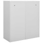vidaXL Büroschrank Hellgrau 90x40x102 cm Stahl vidaXL Büroschrank Hellgrau 90x40x102 cm Stahl