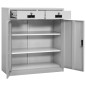 vidaXL Büroschrank Hellgrau 90x40x102 cm Stahl vidaXL Büroschrank Hellgrau 90x40x102 cm Stahl